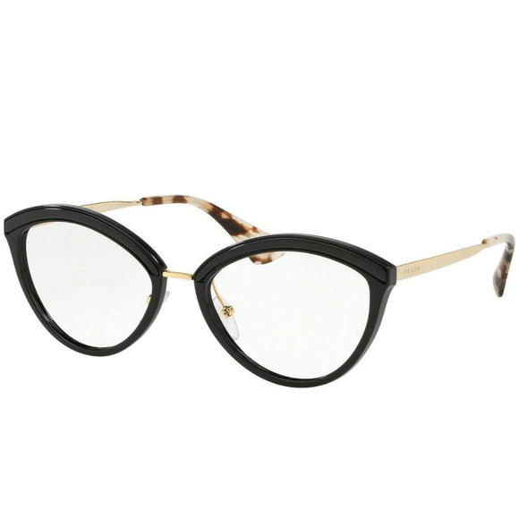black and gold eyeglasses